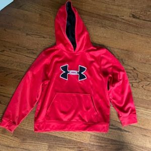 Under Armour youth large red hoodie sweatshirt